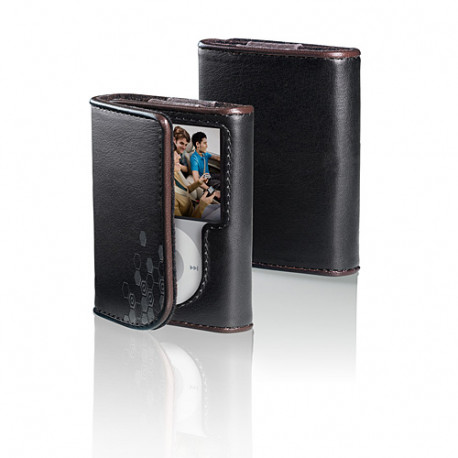 аксесоар Belkin Кожен Folio калъф за iPod Nano (черен/шоколад)