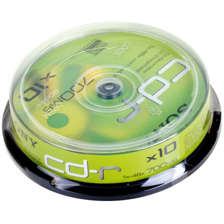 CD Sony CD-R 48x - 10 бр. 