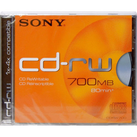 CD Sony CD-RW 4x-10x 700MB 80min - 1 бр. 