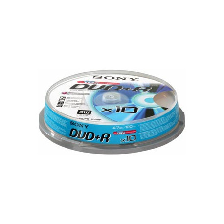 DVD Sony DVD+R 16x - 10 бр. 