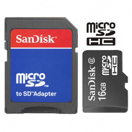 карта памет SanDisk Micro SD 16GB HC with adapter