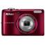 Camera Nikon CoolPix L26 (червен) + калъф Nikon L + зарядно у-во Varta + 2 AA X 2100 mAh 