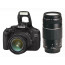  DSLR camera Canon EOS 550D + Lens Canon 18-55mm F/3.5-5.6 DC III + Lens Canon 75-300mm f/4-5.6