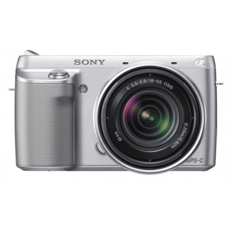  Camera Sony NEX-F3 (сребрист) + Lens Sony SEL 18-55mm f/3.5-5.6