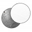 Dynaphos 029056 Отражателен диск 2 в 1 56 см сребристо/бяло