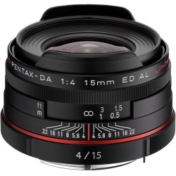 Lens Pentax HD 15MM F / 4 DA ED AL LIMITED (Black)