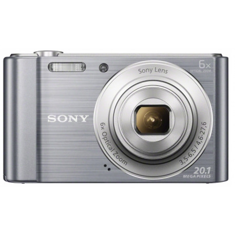 фотоапарат Sony DSC-W810 (сребрист) + калъф Sony LCS-BDG