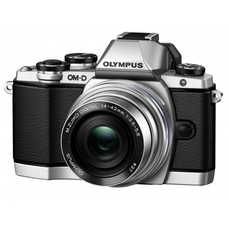 фотоапарат Olympus E-M10 (сребрист) OM-D + обектив Olympus ZD Micro 14-42mm f/3.5-5.6 EZ ED MSC (сребрист) 