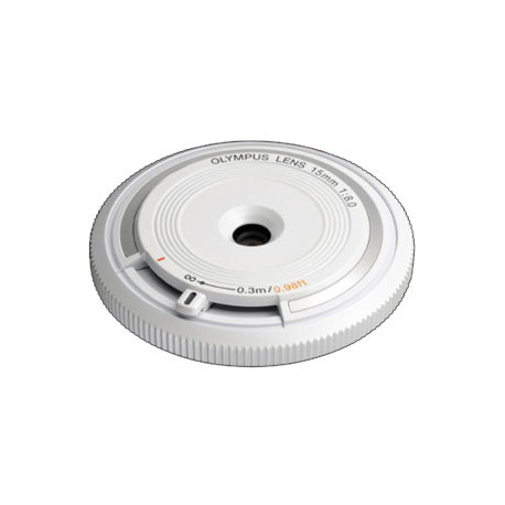Olympus ZD Micro 15mm f/8 Body Cap Lens (бял)