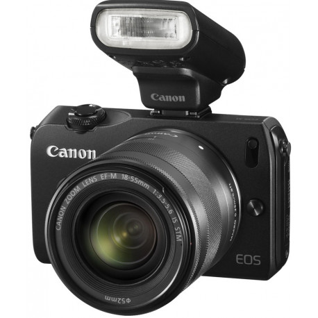 Camera Canon EOS M (черен) + Lens Canon EF-M 18-55mm f/3.5-5.6 IS STM + Flash Canon Speedlite 90 EX Camera Canon EOS M (черен) + Lens Canon EF-M 18-55mm f/3.5-5.6 IS STM + Flash Canon Speedlite 90 EX