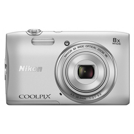 Camera Nikon CoolPix S3600 (сребрист) + калъф + карта 8GB Camera Nikon CoolPix S3600 (сребрист) + калъф + карта 8GB