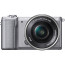 фотоапарат Sony A5000 (сребрист) + обектив Sony SEL 16-50mm f/3.5-5.6 PZ OSS (сребрист)