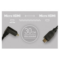 Atomos кабел 30 см. Micro HDMI - Micro HDMI