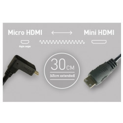 Atomos 30 см. Micro HDMI - Mini HDMI