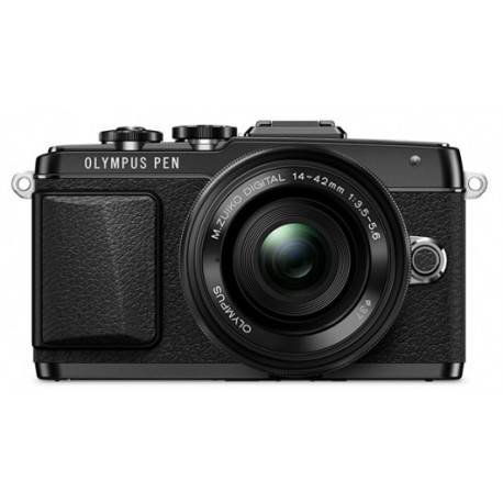  фотоапарат Olympus E-PL7 PEN (черен) + обектив OM SYSTEM (Olympus) ZD Micro 14-42mm f/3.5-5.6 EZ ED MSC (черен)