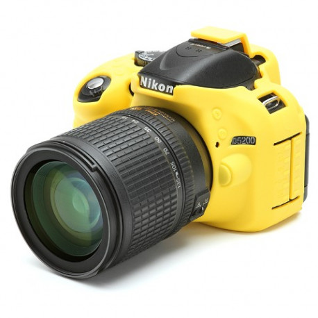 EasyCover ECND5200Y - Силиконов протектор за Nikon D5200 (жълт)