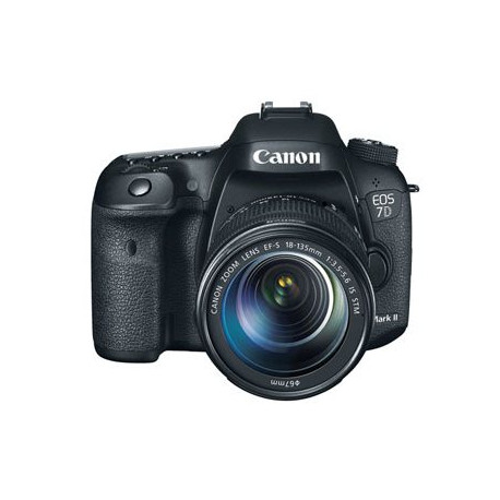 фотоапарат Canon EOS 7D Mark II + аксесоар Canon W-E1 + обектив Canon EF-S 18-135mm IS STM