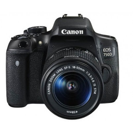 Canon EOS 750D + Lens Canon EF-S 18-55mm IS STM + Bag Canon SB100 Shoulder Bag + Memory card Lexar Premium Series SDHC 32GB 300X 45MB/S