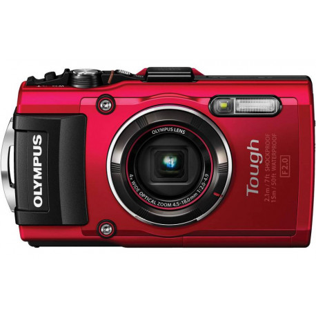 фотоапарат Olympus Stylus TG-4 Tough (червен) + аксесоар Olympus CHS-09 Floating Strap (червен)