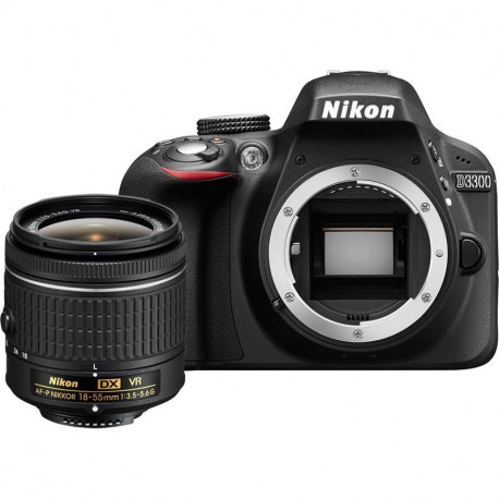 Nikon D3300 + Lens Nikon AF-P 18-55mm VR + Accessory Nikon чанта + карта 16GB