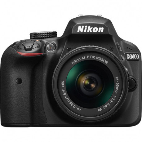 Nikon D3400 + Lens Nikon AF-P 18-55mm VR + Accessory Nikon DSLR ACCESSORY KIT-DSLR BAG+SD 16 GB