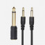 Cactus CA-360 3.5mm cable with adapter 6.35mm