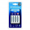 Eneloop Basic Charger + 4 pcs. AA Battery (1900mAh)