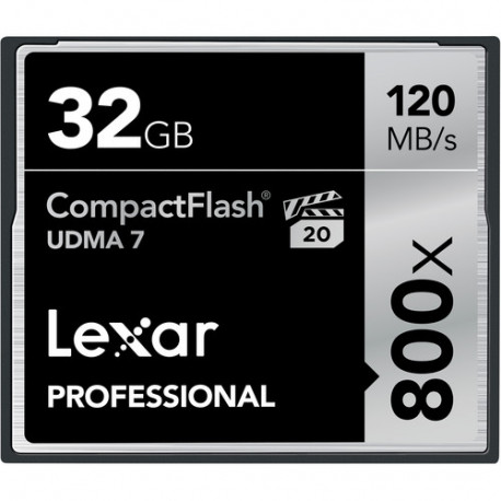 Memory card Lexar 32GB CompactFlash Professional 800x UDMA 7 карта памет Memory card Lexar 32GB CompactFlash Professional 800x UDMA 7 карта памет