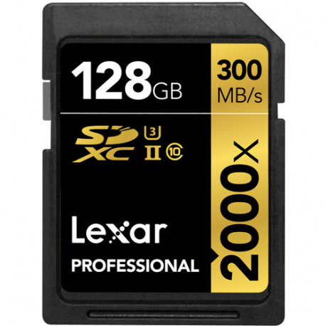 Lexar Professional SDXC 128GB 2000X 300mb / s