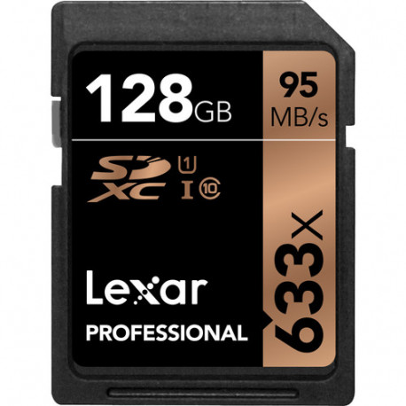 Lexar Professional SDXC 128GB 633X 95mb/s