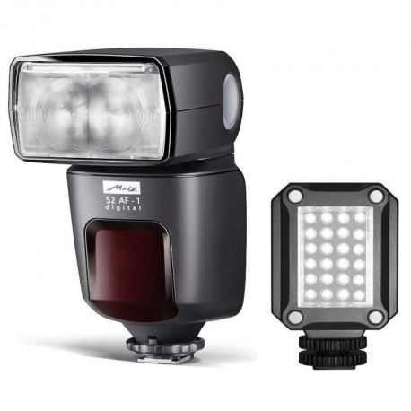 Flash Metz Mecablitz 52 AF-1 DIGITAL за Canon + Metz Mecalight LED-160