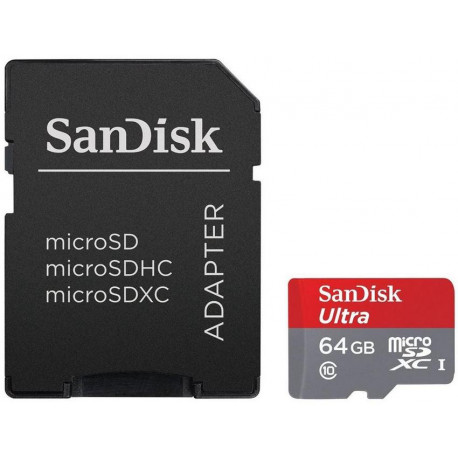SanDisk Micro SDXC Ultra 64GB 533X + SD адаптер