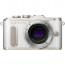 Camera Olympus PEN E-PL8 (White) + Lens Olympus ZD Micro 14-42mm f / 3.5-5.6 EZ ED MSC (Silver)