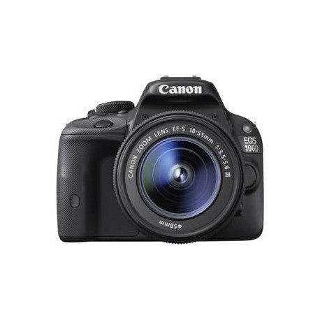 фотоапарат Canon EOS 100D + обектив Canon 18-55mm F/3.5-5.6 DC III