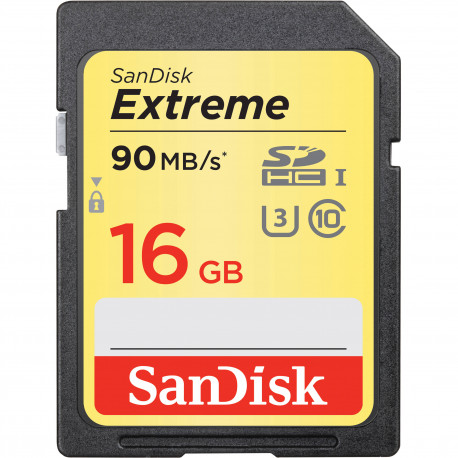 SanDisk SDHC EXTREME 16GB 90MB/S 600X 