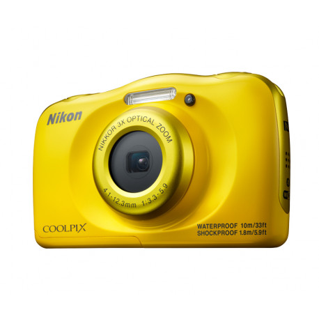 Nikon Coolpix W100 (yellow) + backpack