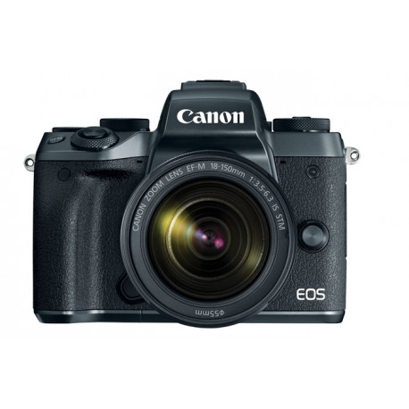 Canon EOS M5 + обектив Canon EF-M 18-150mm f/3.5-6.3 IS STM + адаптер Canon адаптер за обектив с Canon EF(-S) байонет към камера с Canon M байонет 