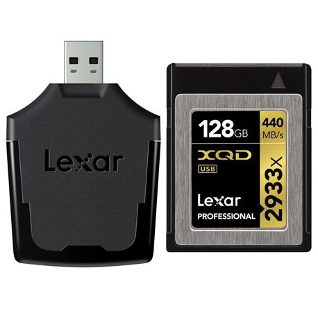 Lexar PROFESSIONAL XQD 2.0 128GB 2933X 440MB/S + четец XQD 2.0 USB 3.0