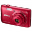 Nikon CoolPix A300 (червен) + калъф Case Logic + карта 16 GB