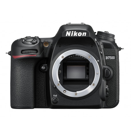 DSLR camera Nikon D7500 + Lens Nikon 18-140mm VR + Lens Nikon AF-P DX NIKKOR 10-20mm f / 4.5-5.6G VR + Accessory Nikon 100-TH Anniversary Premium Camera Strap (черен)