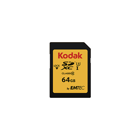 Kodak SDXC UHS-I U3 64GB 650X R:95MB/S W:20MB/S