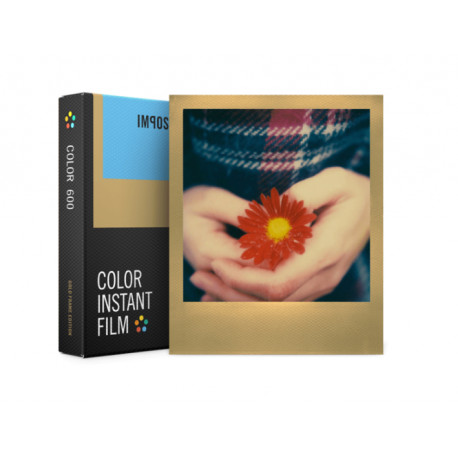  600 Color Instant Film (златиста рамка / 8бр.)