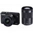 Canon EOS M10 (черен) + обектив Canon EF-M 15-45mm f/3.5-6.3 IS STM + обектив Canon EF-M 55-200mm f/4.5-6.3 IS STM + карта Toshiba SDHC 16GB EXCERIA Type HD