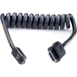 кабел Atomos AtomFLEX HDMI (Type-A) Male to Micro-HDMI (Type-D) Male Coiled Cable (30 to 60 cm)