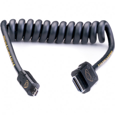 Atomos AtomFLEX HDMI (Type-A) Male to Micro (HDMI-Type-D) Male Coiled Cable (30 to 60 cm)
