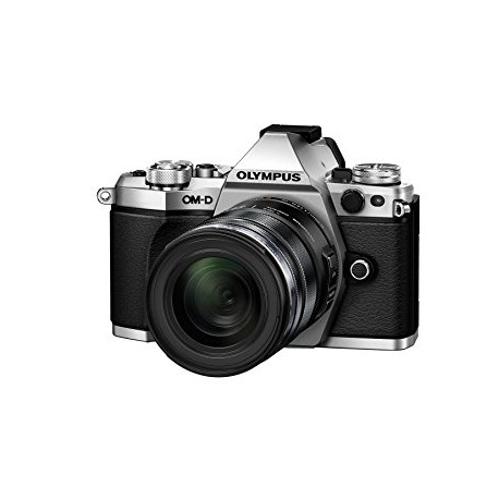 фотоапарат Olympus OM-D E-M5 MARK II (сребрист) + обектив Olympus MFT 12-50mm f/3.5-6.3 EZ (черен)