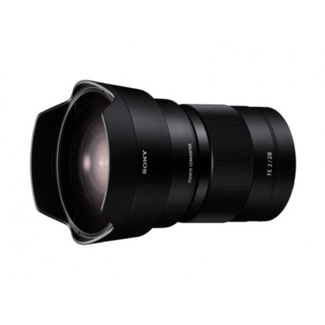 Lens Sony FE 28mm f/2 + converter Sony SEL 057-FEC Fisheye Converter