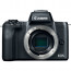 Canon EOS M50 + обектив Canon EF-M 15-45mm f/3.5-6.3 IS STM + статив Joby Gorillapod 1K Kit мини статив + зарядно у-во Canon CA-PS700 Compact AC Power Adapter + зарядно у-во Canon DR-E12