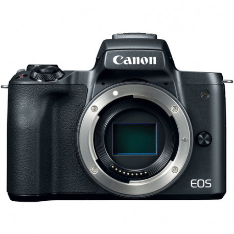 фотоапарат Canon EOS M50 + адаптер Canon адаптер за обектив с Canon EF(-S) байонет към камера с Canon M байонет 