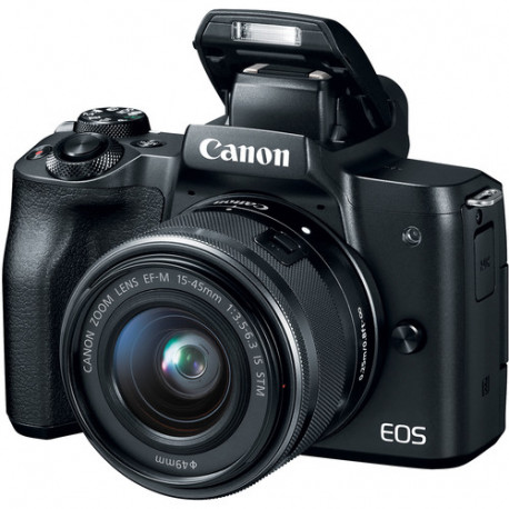 Canon EOS M50 + Lens Canon EF-M 15-45mm f / 3.5-6.3 IS STM + Battery Canon LP-E12 Battery Pack